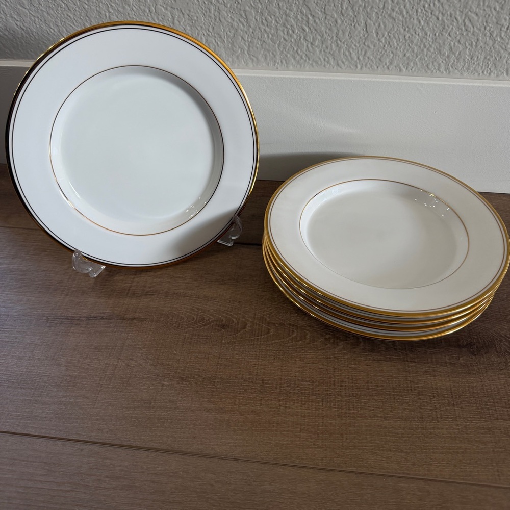 Dansk Concerto Gold Set/5 Salad‎ Plates 9” Style 08502CG Dinnerware Sri Lanka